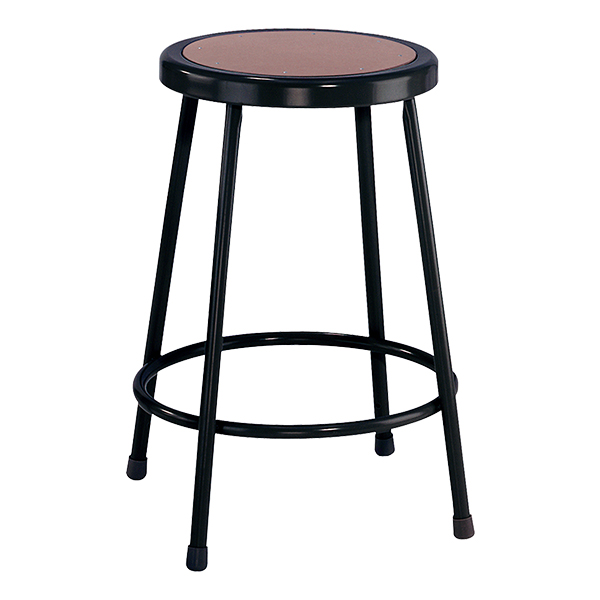 6200-10 Black Stool - Fixed Height (24" H)