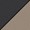 Black Smooth Grain/Taupe Back
