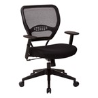 Space Air Grid Series Office Chair - Fabric Seat & Black Frame