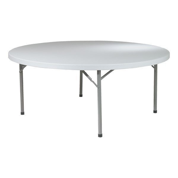Round Resin Folding Table (71" Diameter)