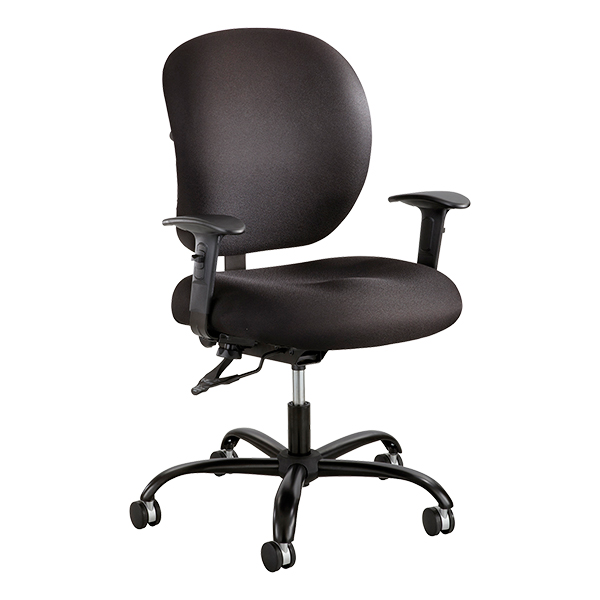 Alday Heavy-Duty Task Chair-3hown Du Bl