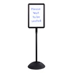 Magnetic Markerboard Message Sign Stand - Shown w/ rectangular frame