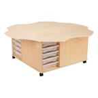Preschool STEM Bin Table - Flower - Assembled Preschool STEM Bin Table - Flower - Assembled