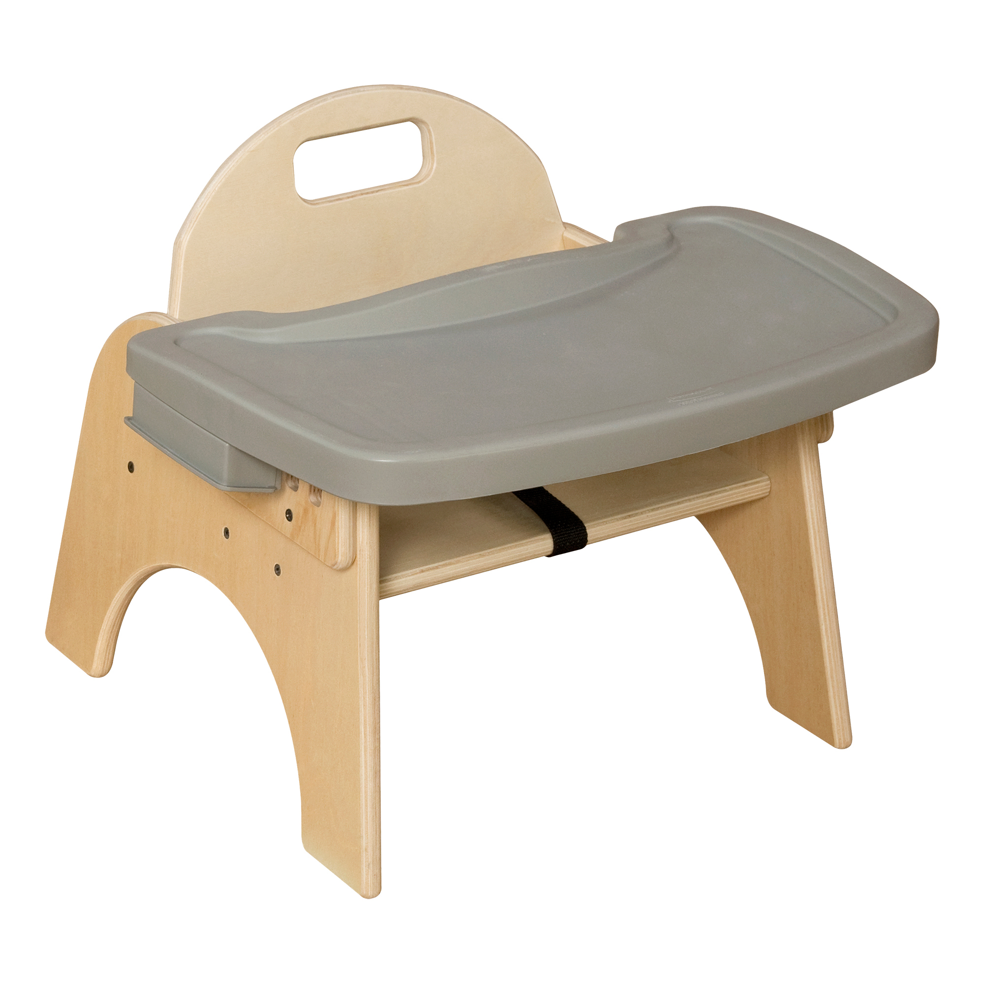 Wooden Children\'s Chair w/ Adjustable Tray (7'' Seat Height)