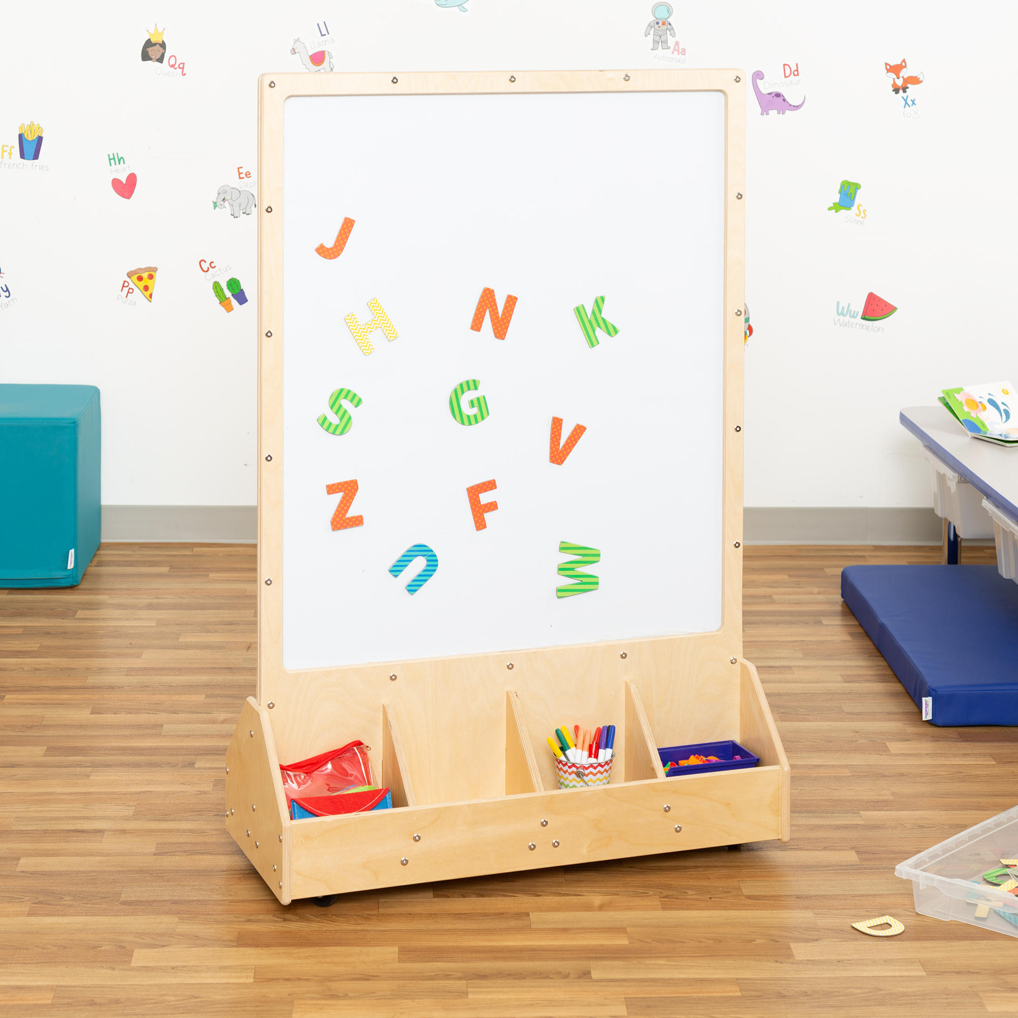 Double Sided STEM Magnetic Dry Erase Easel