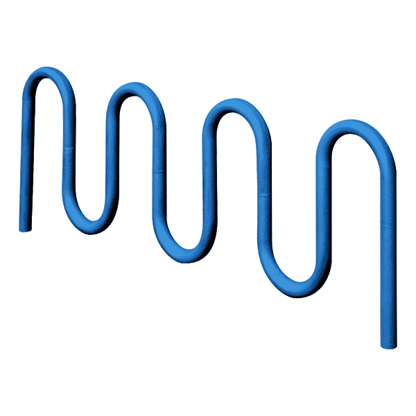 Contemporary Loop Inground Bike Rack - Nine Bikes