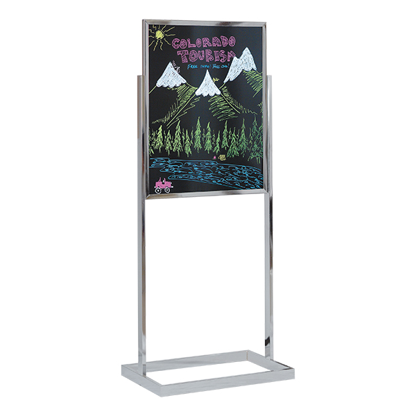 Black Dry Erase Pedestal Board