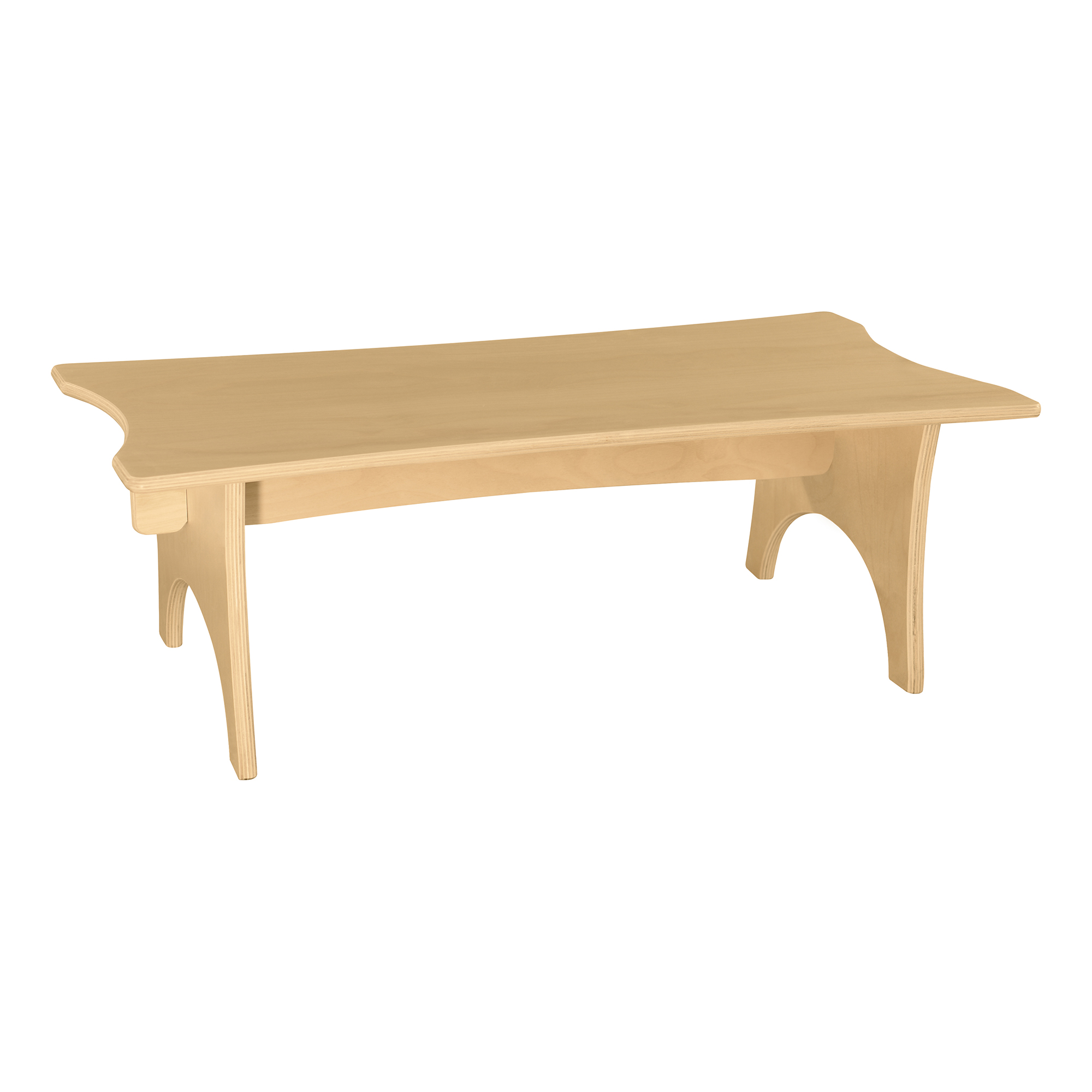 Scalloped Straight Bench - 30"W x 10"H